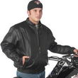 Diamond Plate&trade; Solid Genuine Leather Men&apos;s Motorcycle Jacket