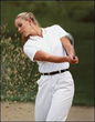Nike golf white tipped pique sport  shirt women