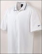 Nike Golf white tipped pique sport shirt men