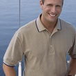 Outer Banks argyle textured pique sport shirt men
