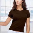 American Apparel baby ribbed tee Color: BLACK MD