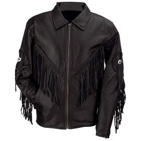 Diamond Plate&trade; Ladies&apos; Solid Genuine Leather Motorcycle Jacket (Medium)