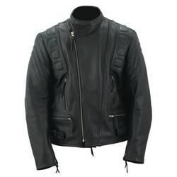 Evel Knievel&reg; Men&trade;s Black Genuine Leather Sport Speed Jacket