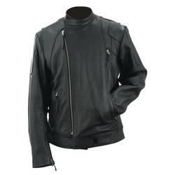 Evel Knievel&reg; Men&trade;s Black Genuine Leather Sport Cruiser Jacket