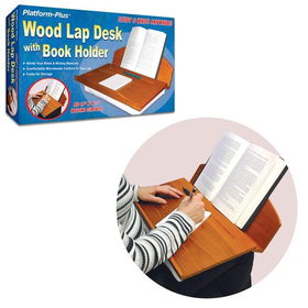 Wooden Lap desk with book holder