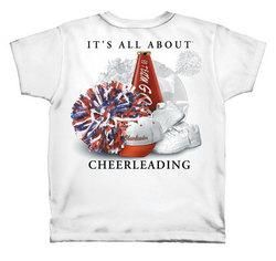It's All About Cheerleading T-Shirt (White)cheerleading 