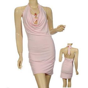Ladies Plus Size Halter-Draped Cowl Dress Case Pack 6