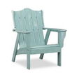 Adirondack chair- Beach Blue w/White Glaze