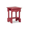 End Table- Barn Red w/White Glaze