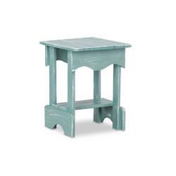 End Table- Beach Blue w/White Glazetable 