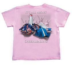 It's All About Cheerleading T-Shirt (Pink)