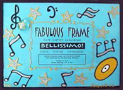 Musical Stars Design - Hand Painted - Frame - 8"x10" - Rectangle Photo Openingmusical 