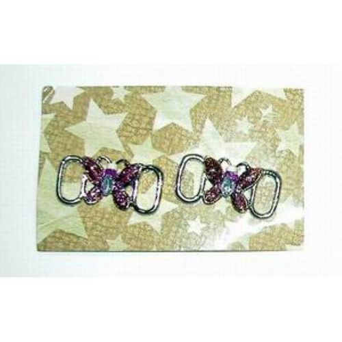 Butterfly Metal Shoe Lace Charm Set Case Pack 90