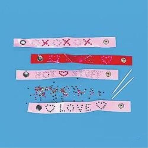 Valentine Jeweled Bracelet Craft Kit Case Pack 2