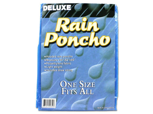 Hooded Deluxe Rain Poncho