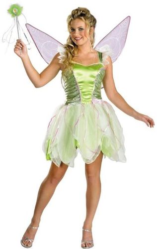 Women's Costume: Tinker Bell Deluxe- Large