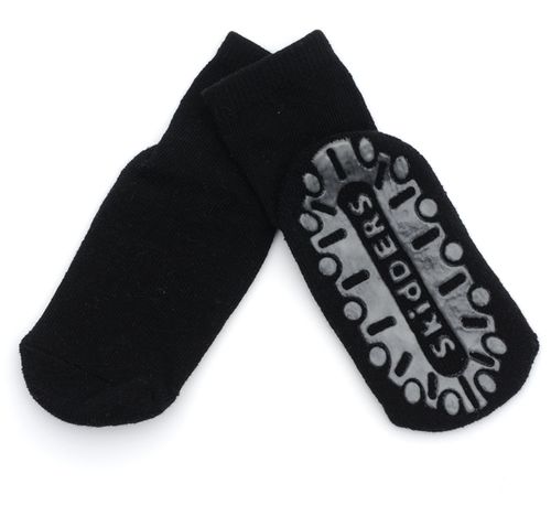 Black Crystal Grip Socks Case Pack 48