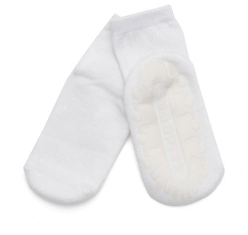 White Crystal Grip Socks Case Pack 48