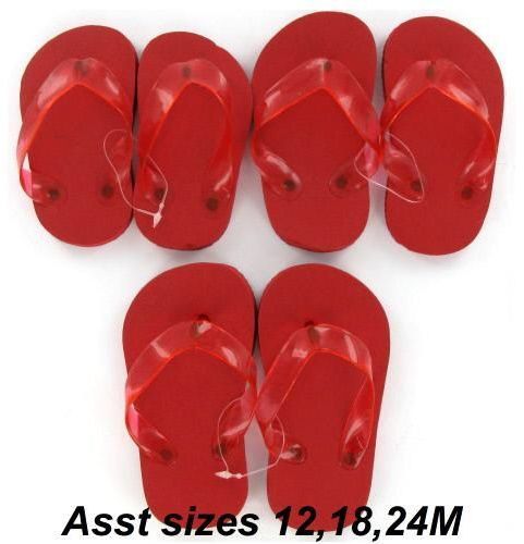 Kids Red Sandals 3 M Sizes 12M 18M 24 M Case Pack 100