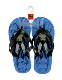 Boy's Batman Flip Flop Slippers Color: Blue Size: 2-3