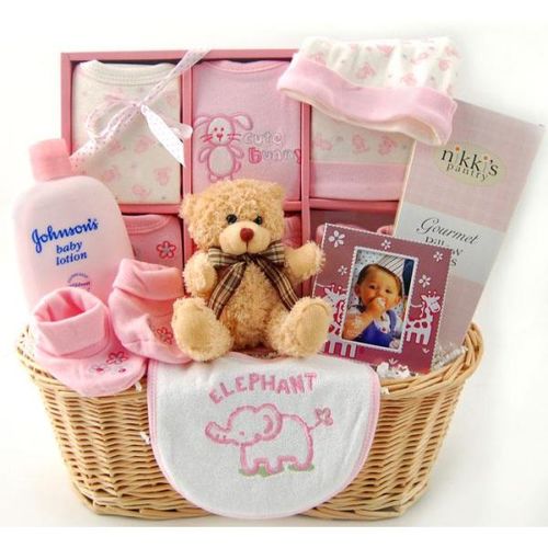 New Arrival Baby Gift Basket - Girl