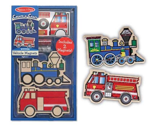Wooden Vehicles Magnets