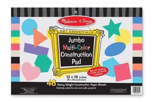 Jumbo Multi-Color Construction Pad (12""x18"")