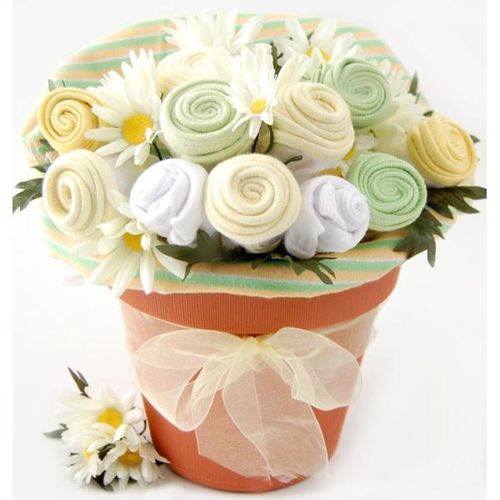 Nikki's Baby Blossom Clothing Bouquet Gift-Neutral