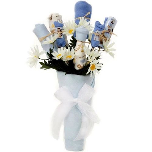 New Baby Clothing Bouquet Gift - Boy