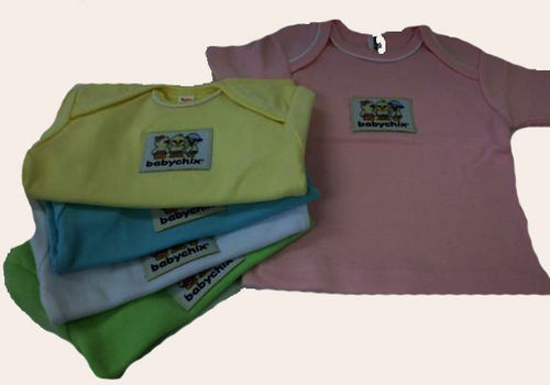 Assorted Baby Tees with Logo Patch- 3-6 Months Case Pack 12