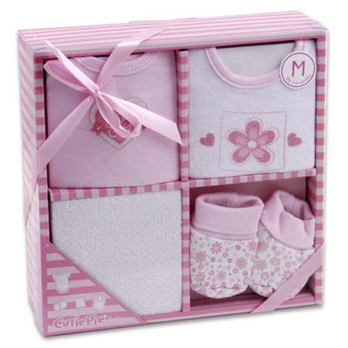 Baby Gift Set 4 Piece Floral Heart Case Pack 12