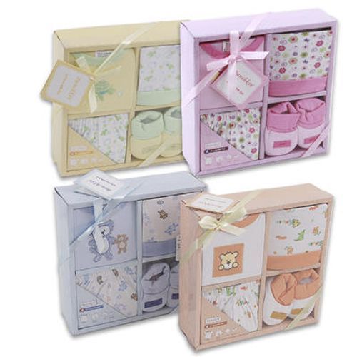 Baby Gift Set 4 Piece With Booties Assorted Case Pack 24