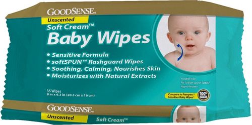 Good Sense Baby Wipes Travel Pk Unscented Soft Cre Case Pack 12