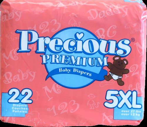 Precious Premium Baby Diapers- Extra Large Case Pack 22