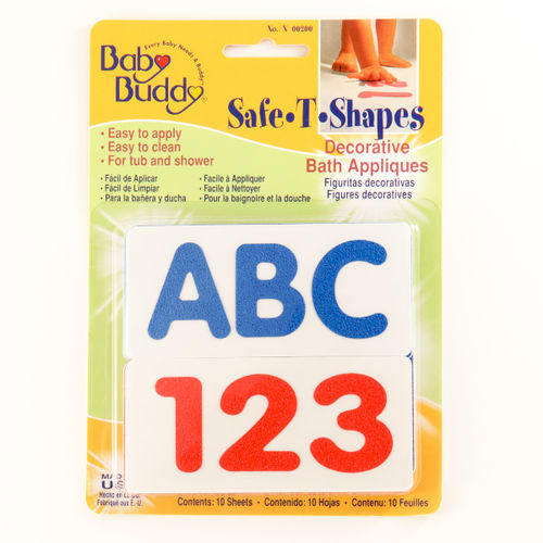 BB Safe-T-Shapes Bath Appliques - ABC123 Case Pack 18