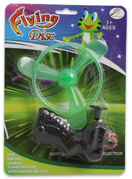 Plastic Flying Disc1 Piece W/Launcher Gun Case Pack 48