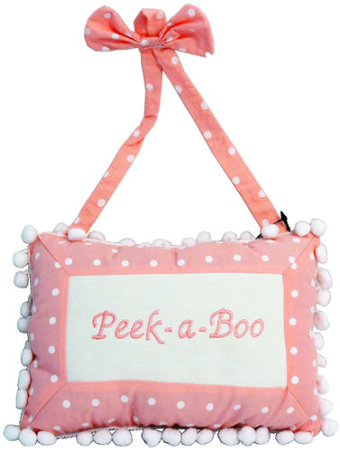 Peek-A-Boo Hanging Decorative Pink Pillow Case Pack 12