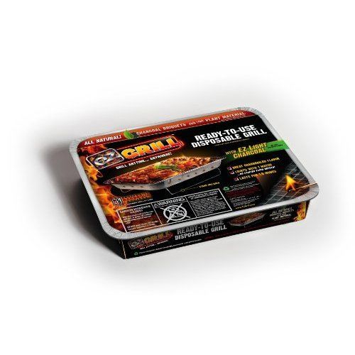 2 Pack EZ Grill Tailgating Regular Size Disposable Instant BBQ Barbeque