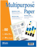 BAZIC 80 Ct. White Multipurpose Paper Case Pack 50