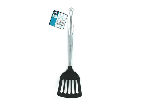 nylon slotted turner with stainless handle