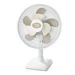 2Cool 12"" Three Speed Personal Table Fan, Metal, White