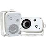 3.5"" White 300-Watt Indoor/Outdoor Waterproof Speakers