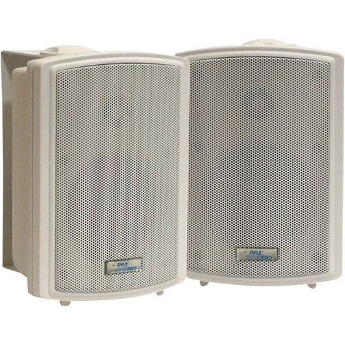3.5"" 200-Watt Weatherproof Speakers With 70V Transformer