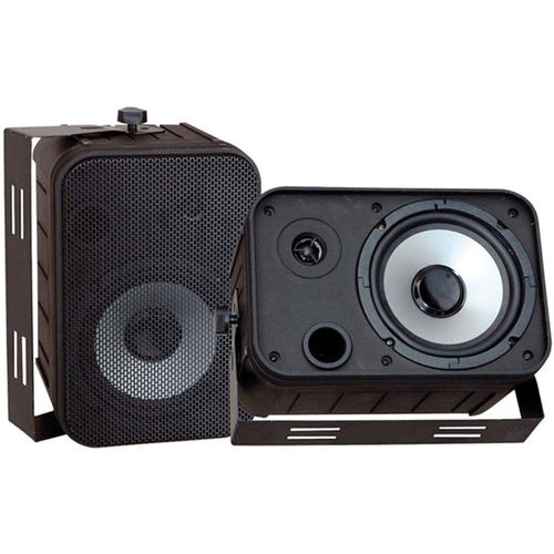 6.5"" Black 500-Watt Indoor/Outdoor Waterproof Speakers