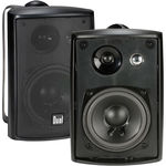4"" 3-Way 100-Watt Indoor/Outdoor Speakers - Black