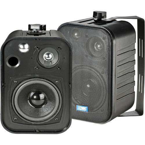 5"" 40-Watt 3-Way Outdoor Patio Speakers - Black