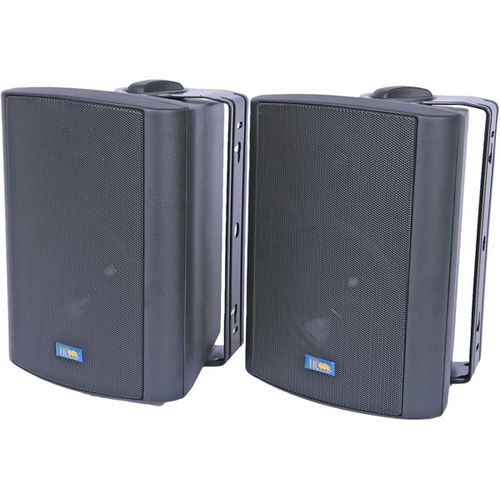 Black 5.25"" 75-Watt 2-Way Outdoor Patio Speakers