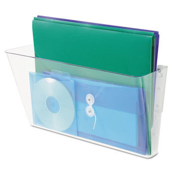 Stackable Wall File, Legal, One Pocket, Clear