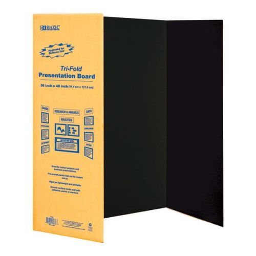 36"" X 48"" Black Tri-Fold Corrugated Board Case Pack 24