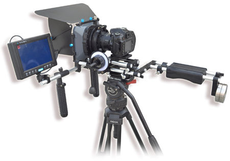 Proaim Pro-Foto Kit-11 With Shoulder Mount Follow Focus, Mb-600 Matte Box With 7"" Lcd Monitor Kit